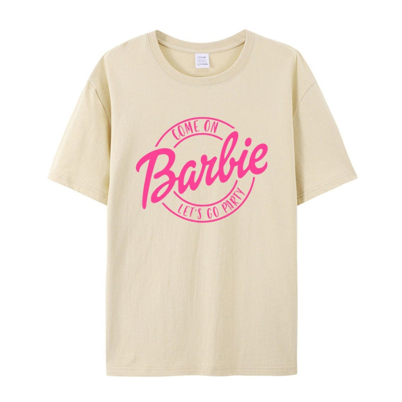 Bella - Klasyczny T-shirt z krótkimi rękawami, nadrukiem graficznym i okrągłym dekoltem