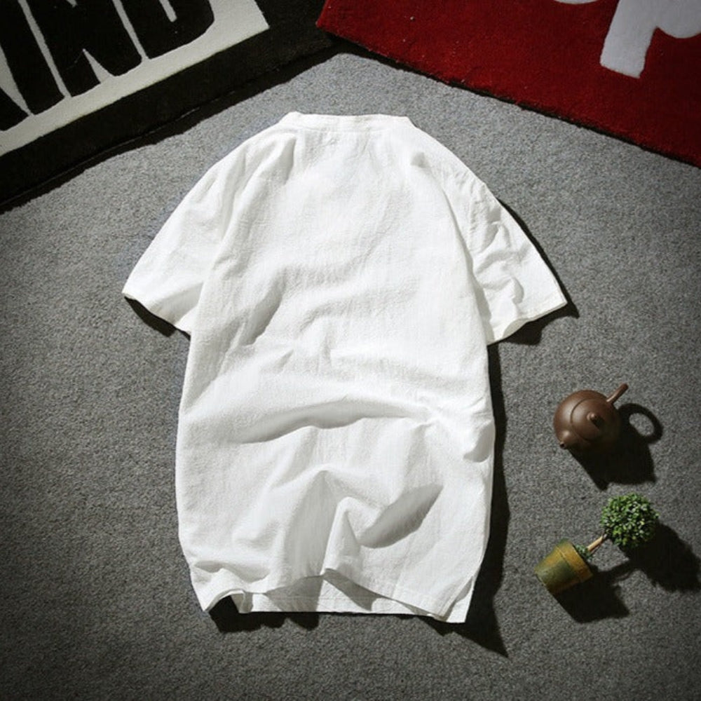 Bruce – Elegant short-sleeve button-up shirt with comfortable fit