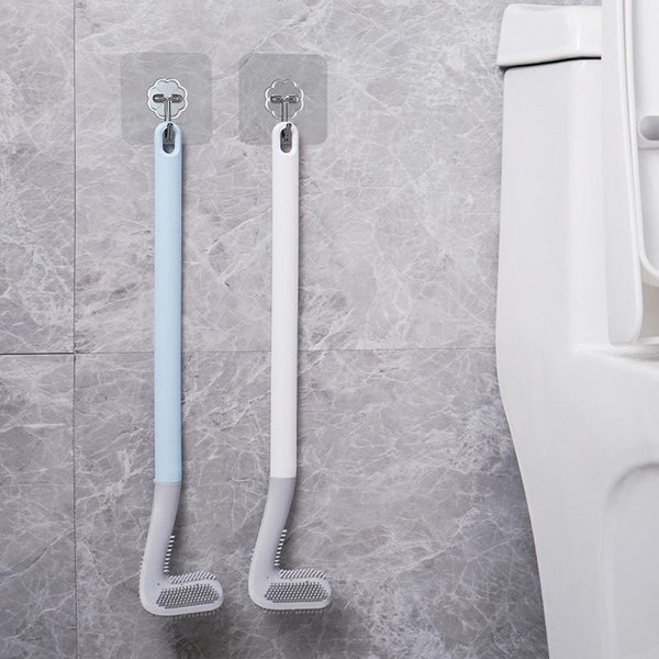 HygieneSwipe – Hajlékony WC-kefe lapos fejjel és falitartóval baktériummentes tisztításhoz