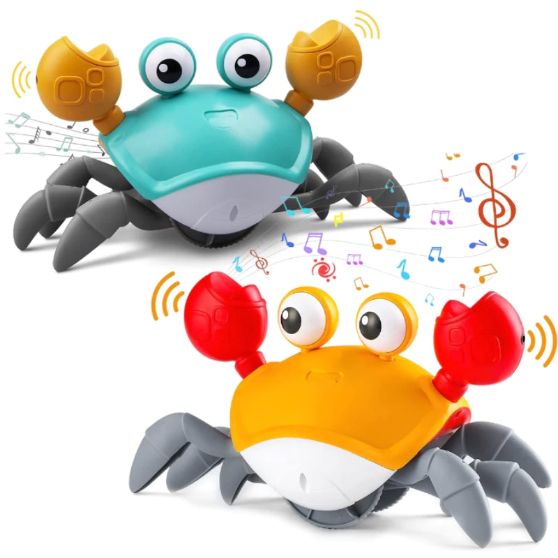 CrawlMate – Gioco da passeggio interattivo con granchio con sistema luce e suono