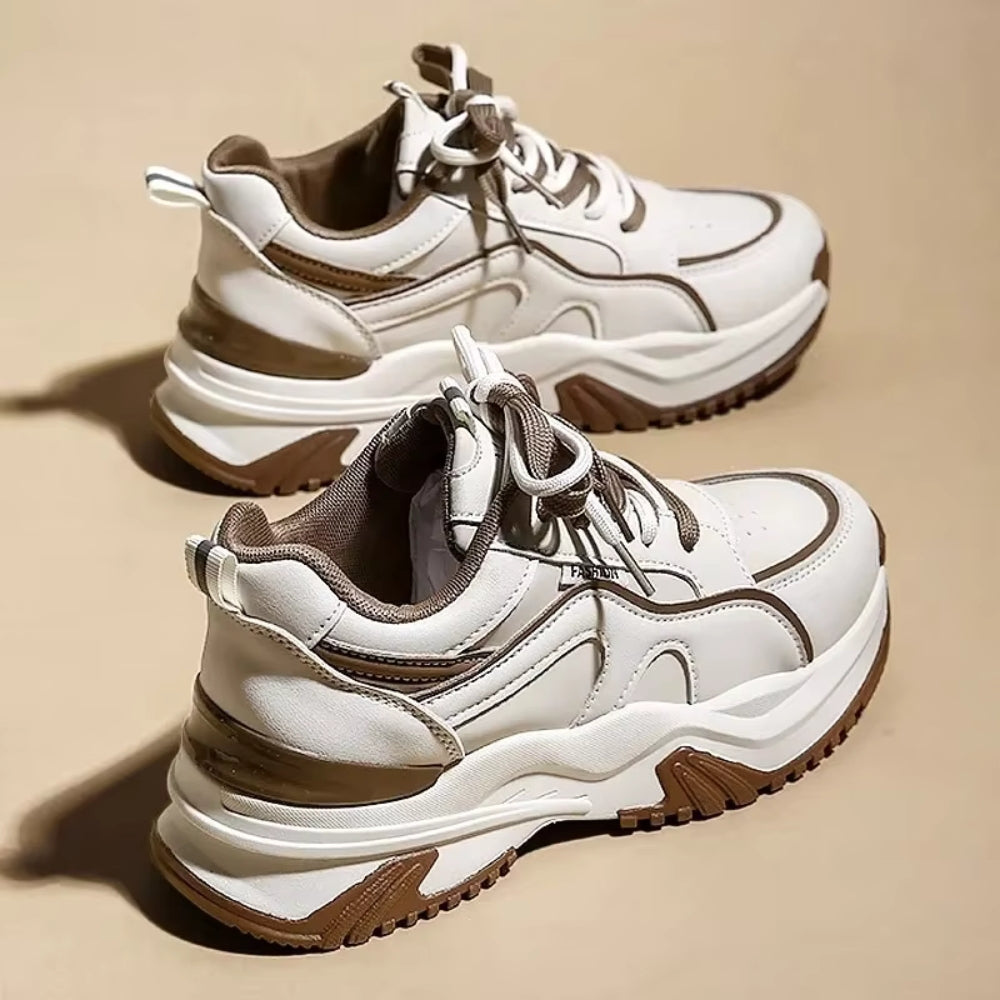 Zara - Modne sneakersy na wysokiej podeszwie z amortyzacją