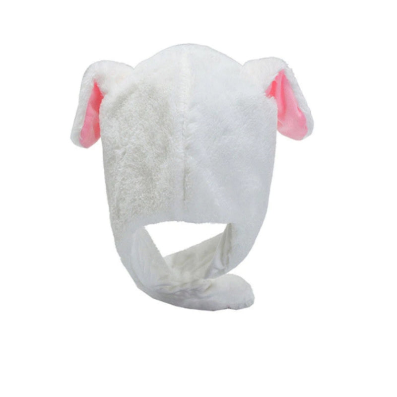 BunnyGlow - Chapeau lapin avec oreilles mobiles et lumières LED