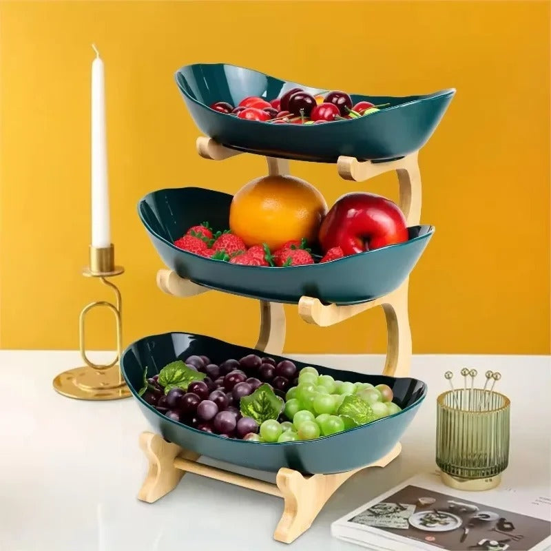 HoldNest – Modern Fruit Bowl with Removable Multi-layer Trays