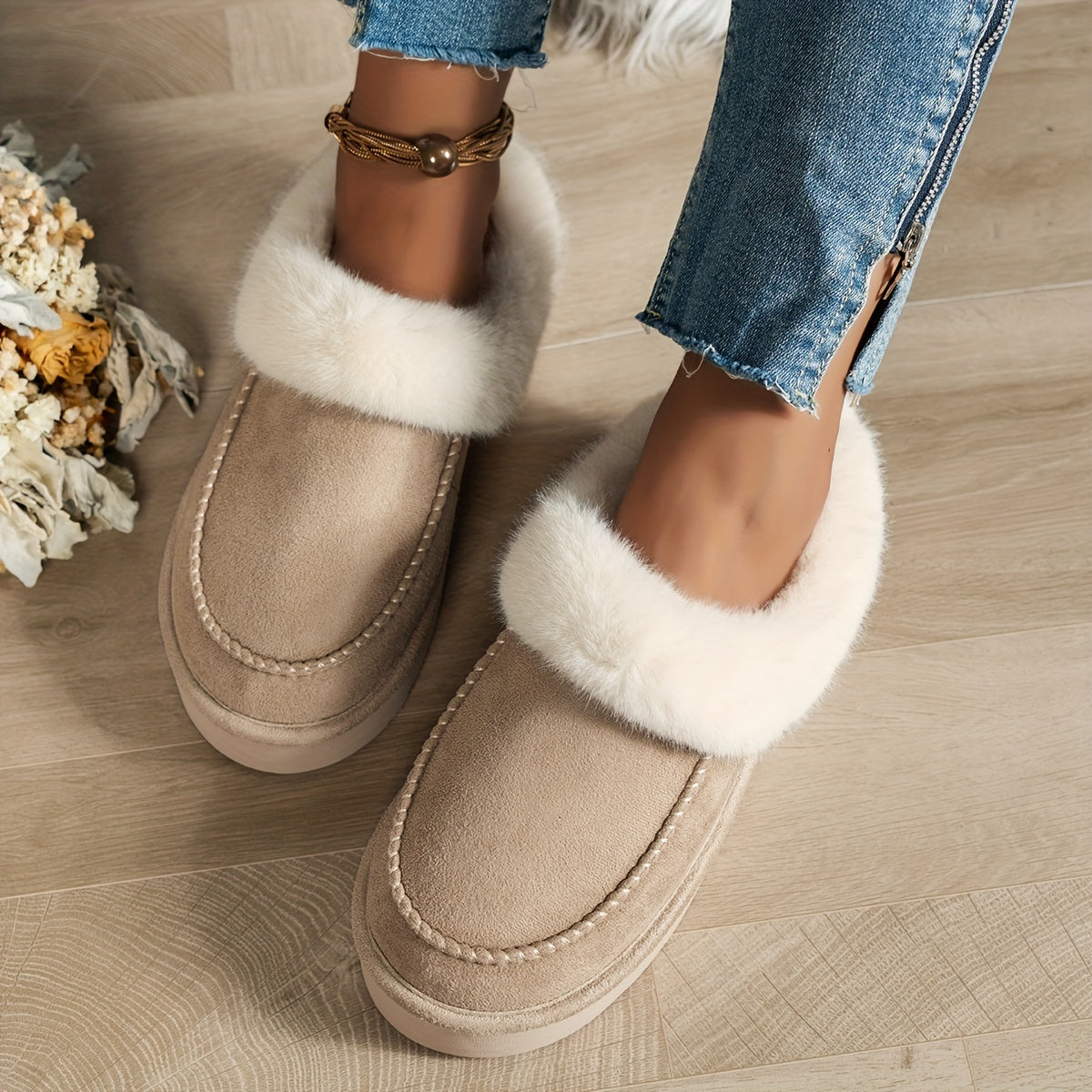 Hannah - Cozy slippers with soft lining and durable sole