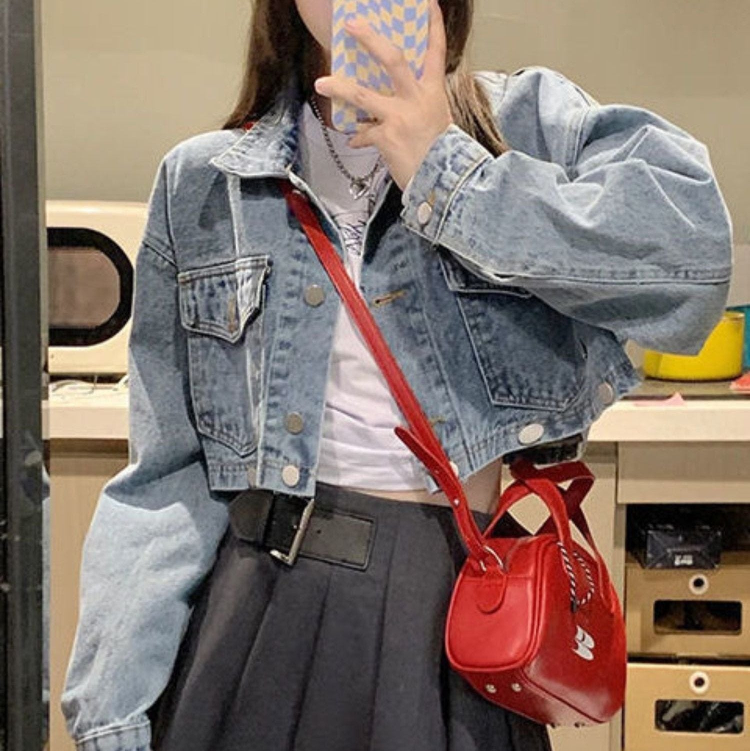 Emma - Giacca di jeans elegante con maniche lunghe