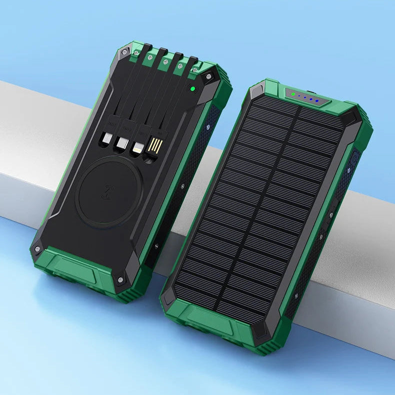 SunCharge - Powerbank solar cu multiple porturi de încărcare