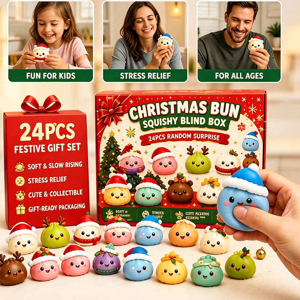 Adventní kalendář Foamcount s pěnovými mačkacími hračkami
