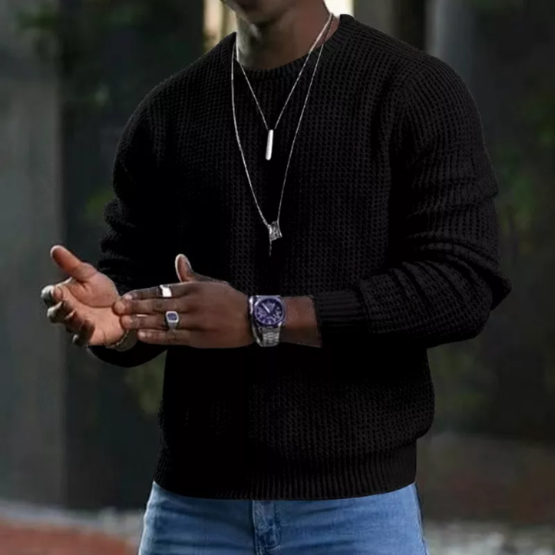 CottonVale - Kerek nyakú, hosszú ujjú pulóver