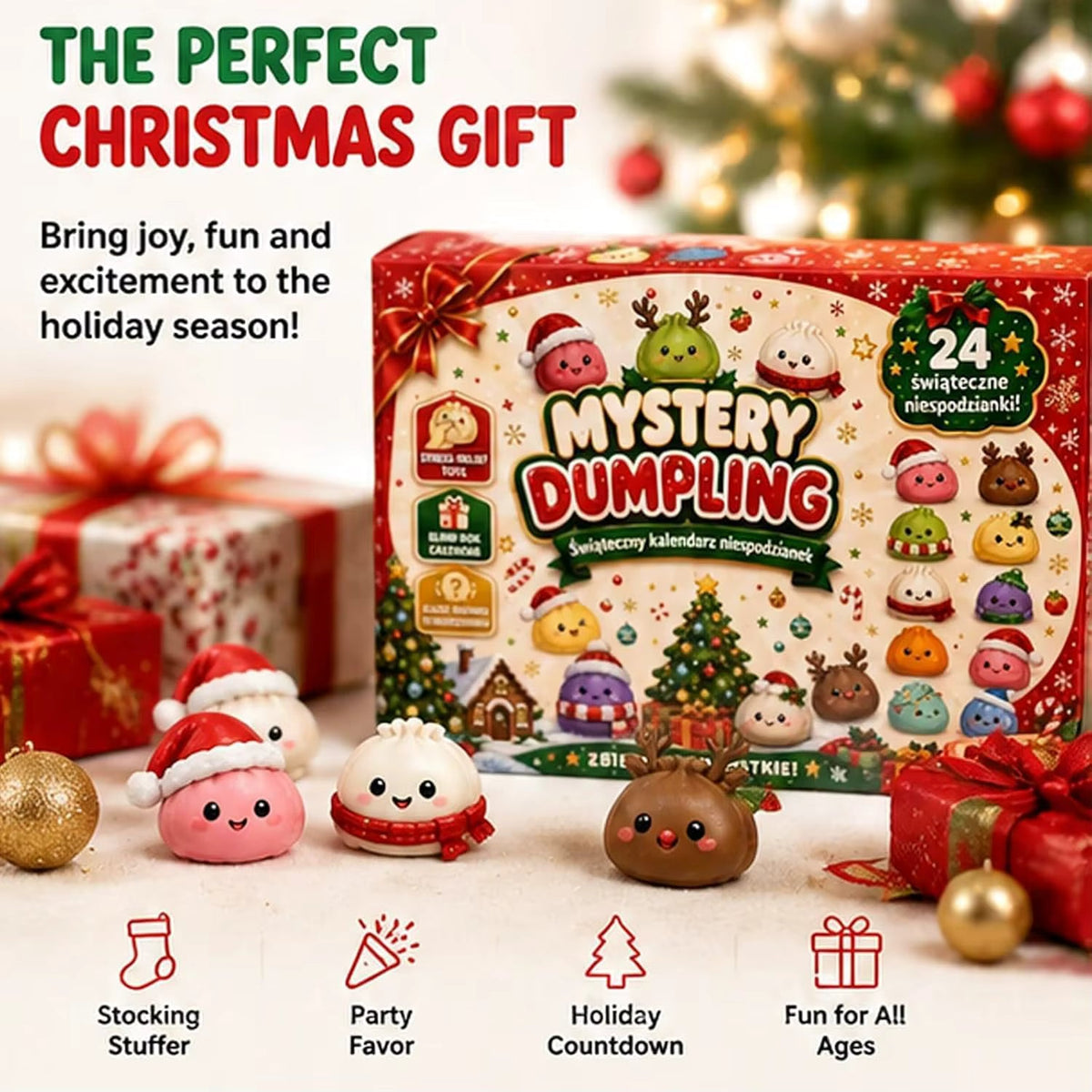 Squishmas - Squishy Sensory Toy Advent Calendar with 24 Surprises