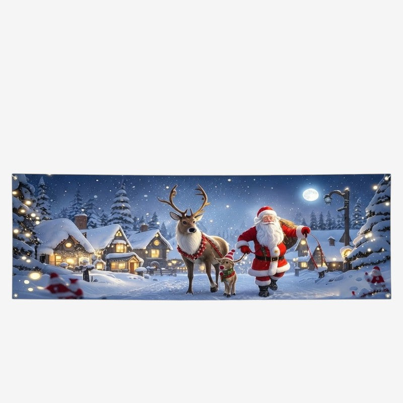 BannerAnchor - Banner suspendat pentru exterior, cu inele de prindere