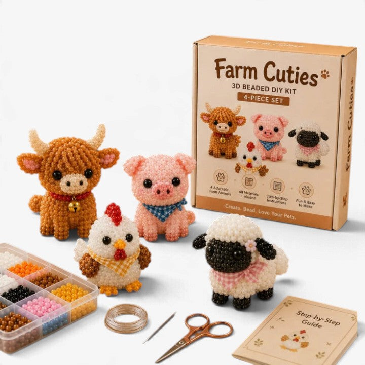 Beadimals - Kit de manualidades de animales con cuentas en 3D