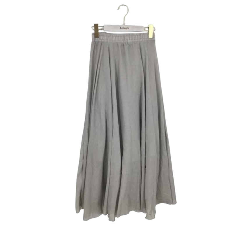 Mireille – Jupe maxi légère à taille haute