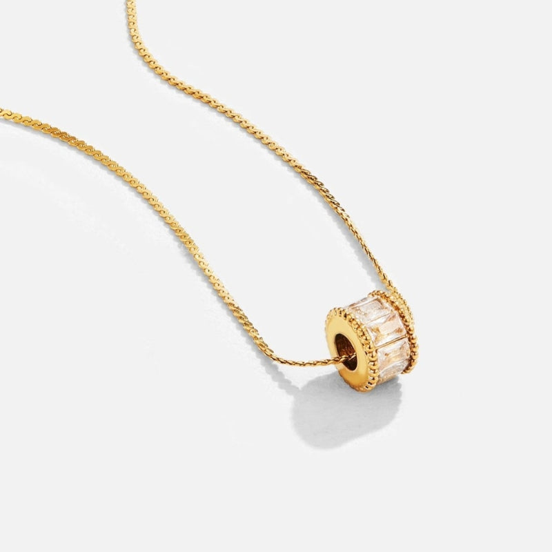 Sophia – Elegant hoop earrings with matching pendant necklace set