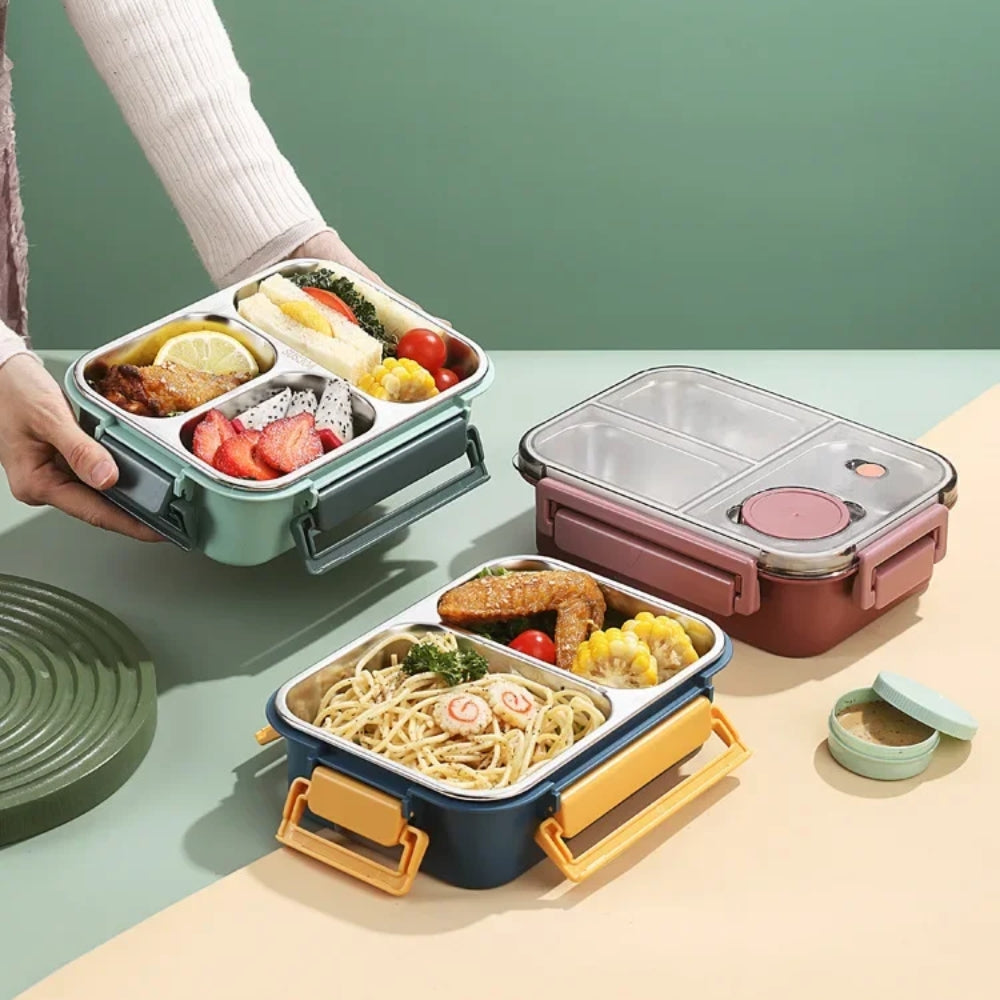 LunchMate - Kompaktní izolovaná nádoba na jídlo s nepropustným víkem a přenosným tvarem