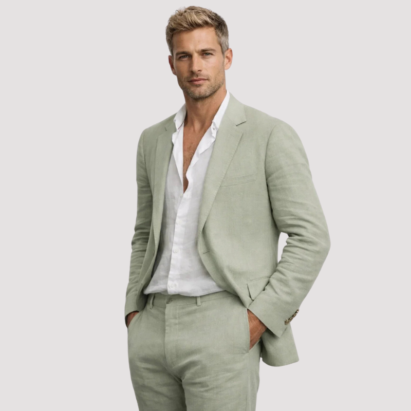 Men's 2 Piece Blazer Suit Set