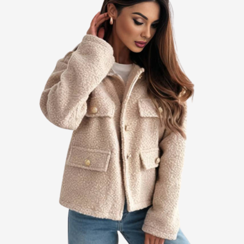 Daniela - Long sleeve jacket with button closure