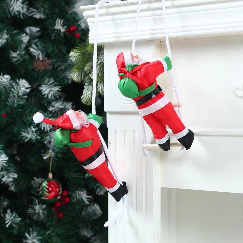 SantaClimb – Scară de cățărat Moș Crăciun cu design de agățătoare pentru decor festiv