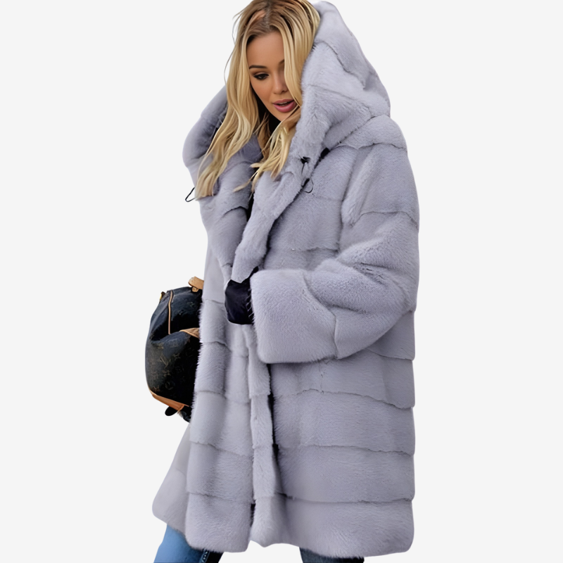 Aria - Manteau à manches longues à capuche avec poches latérales