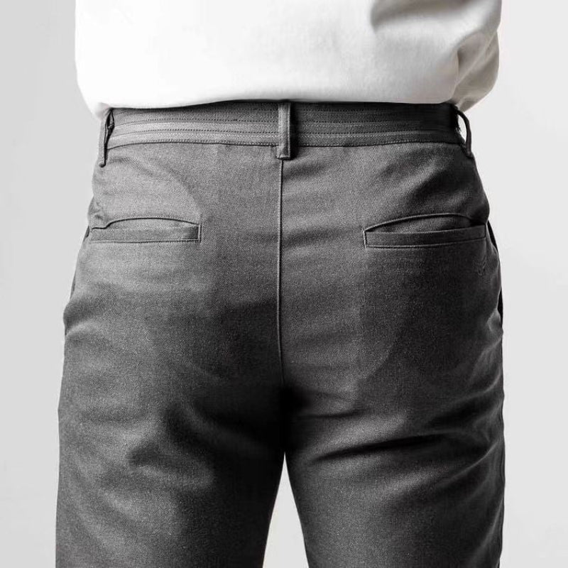 Max – Slim Fit Pants with Elastic Waistband and Practical Pockets