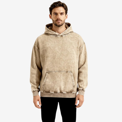 Jasper – Long Sleeve Hoodie With Ribbed Cuff And Pockets
