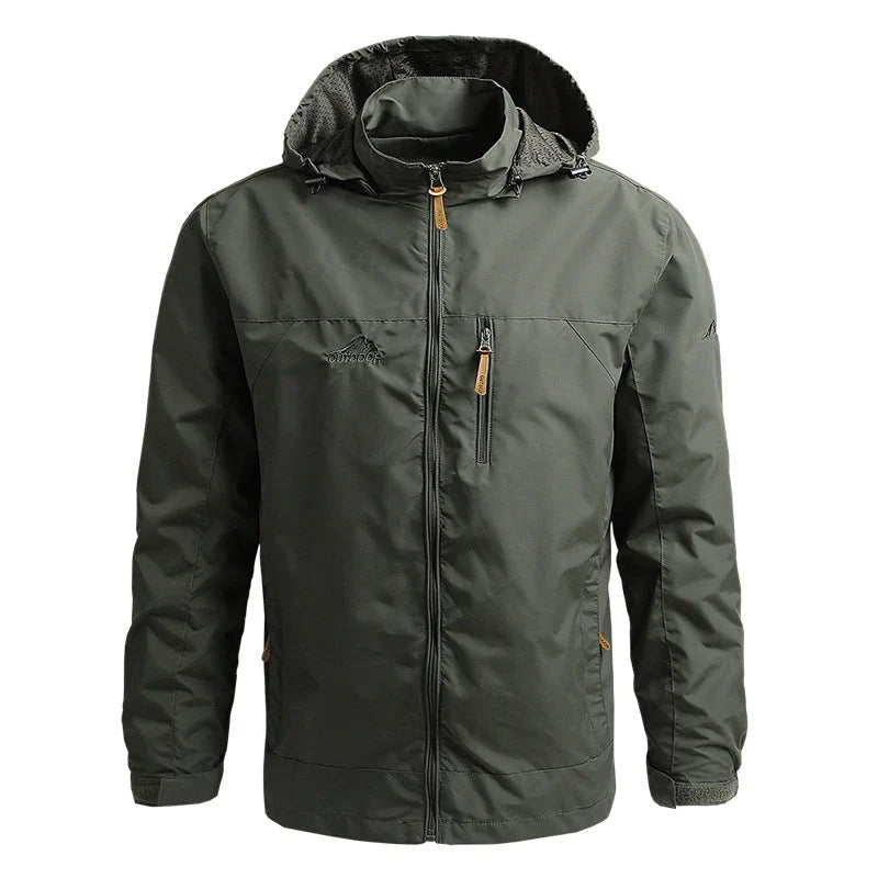 Velqorin – Chaqueta con capucha ajustable y cuello alto