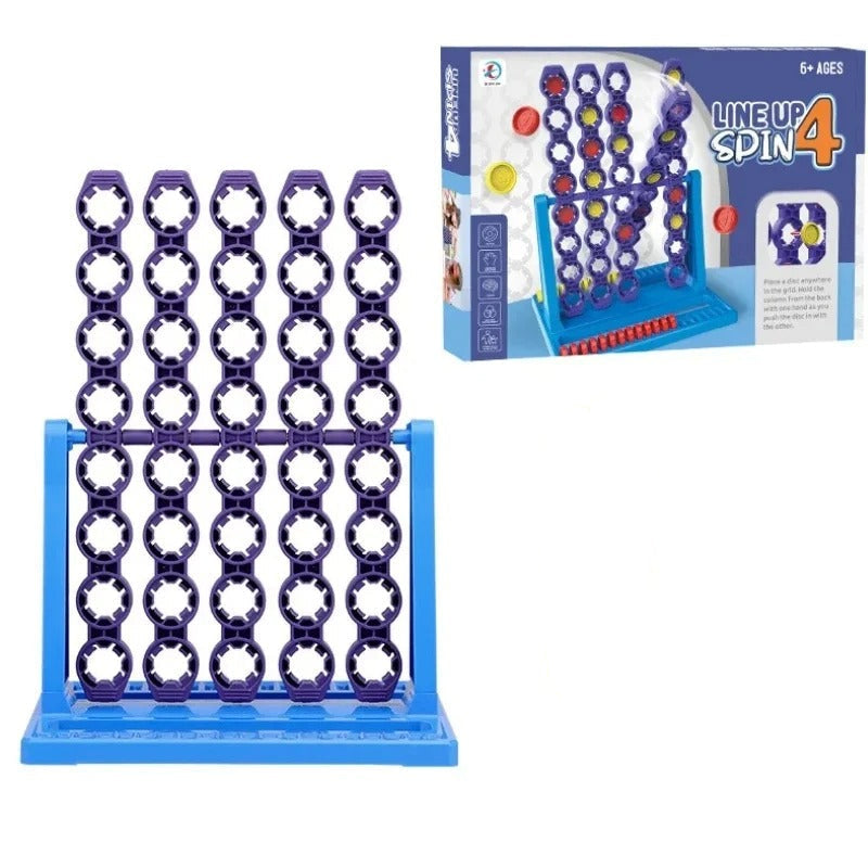 GridTurn – Rotating disc game board with sliding columns and strategic gameplay
