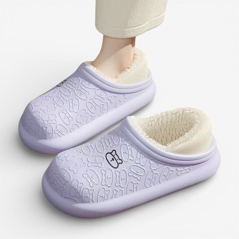 ComfyWalk - Papuče s okrúhlou špičkou a dizajnom na jednoduché obúvanie