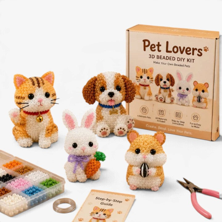 Beadimals - Kit de manualidades de animales con cuentas en 3D