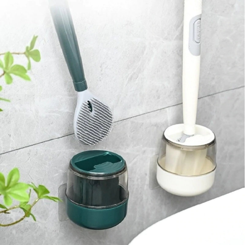 FlexClean - Spazzola flessibile per WC con supporto per una pulizia efficace