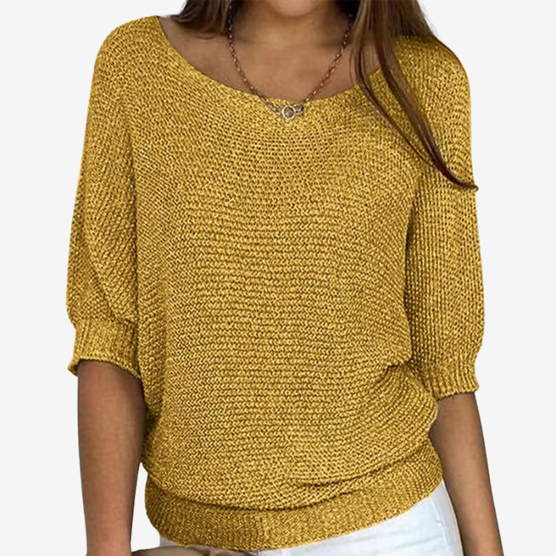 Gianna - Long sleeve sweater with round neck