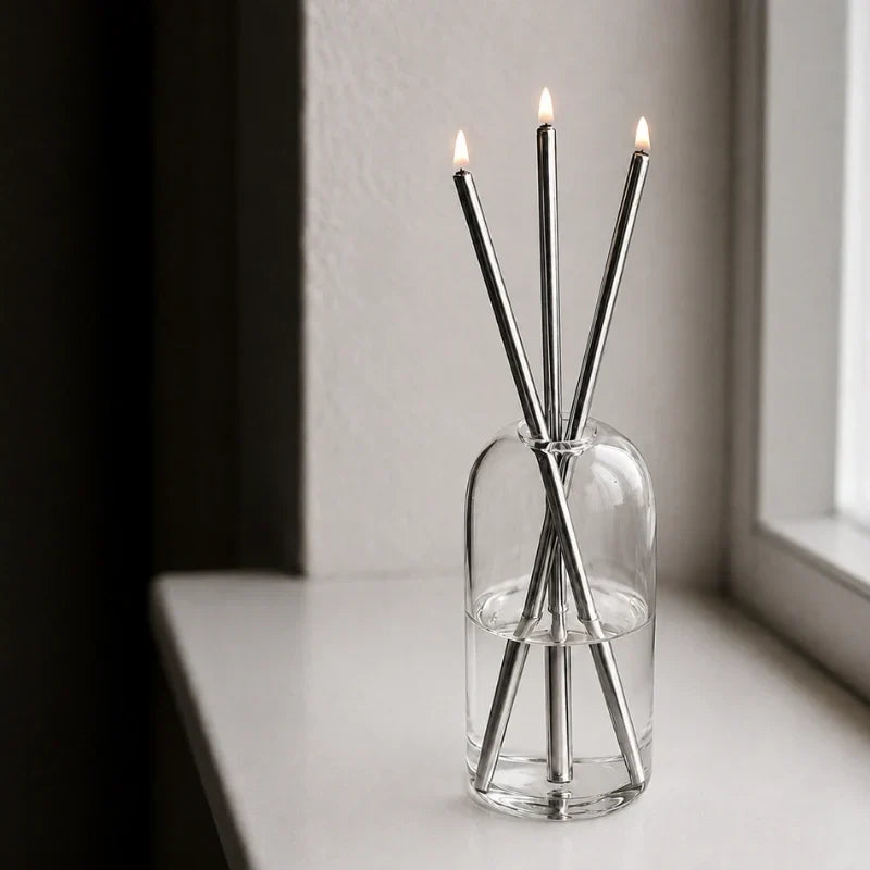 GlassWick - Glass Oil Candles With Cotton Wick