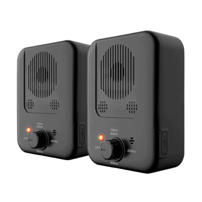 CalmTail – Weerbestendig antiblafapparaat met instelbare ultrasone niveaus