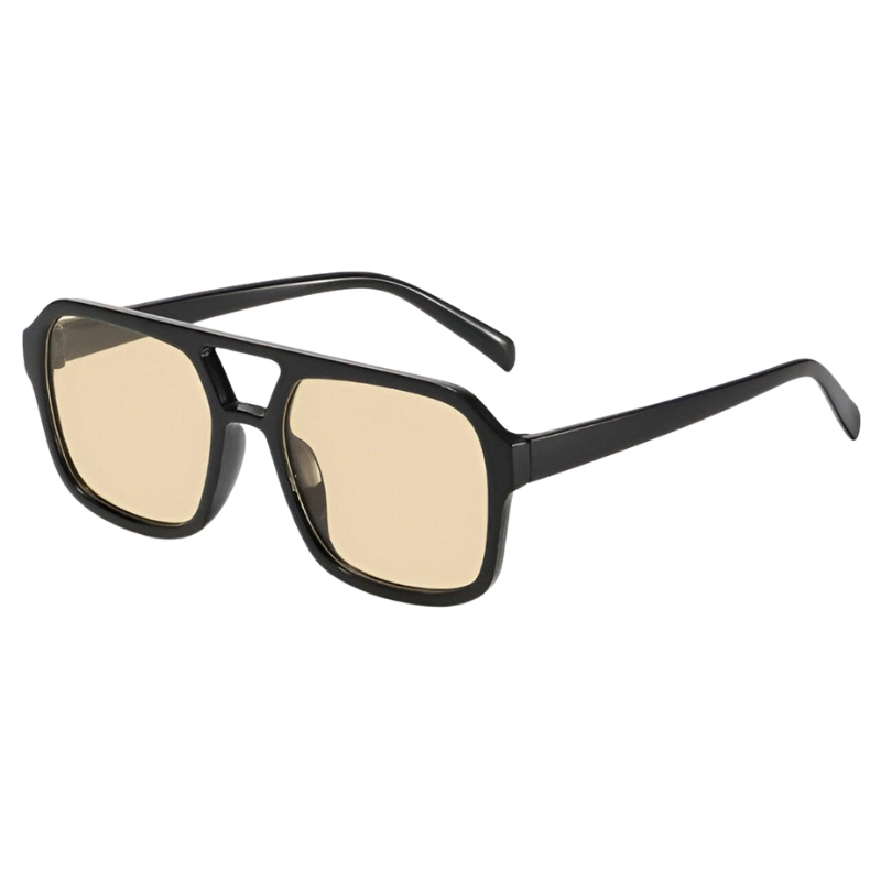 VeroLux – Lunettes de Soleil à Monture Carrée en Plastique avec Verres en Plastique