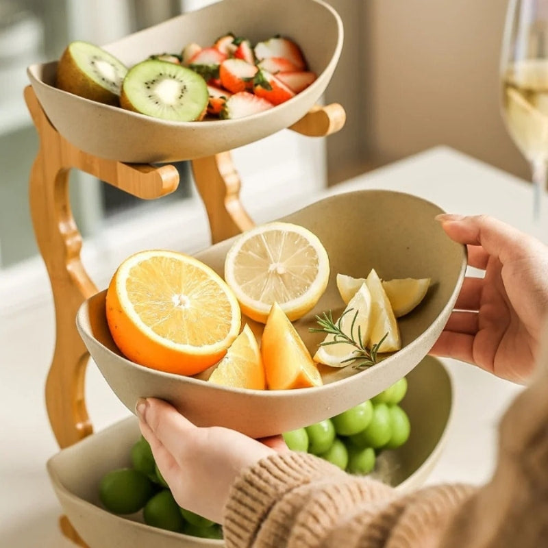 HoldNest – Modern Fruit Bowl with Removable Multi-layer Trays