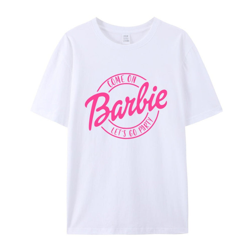 Bella - Klasyczny T-shirt z krótkimi rękawami, nadrukiem graficznym i okrągłym dekoltem