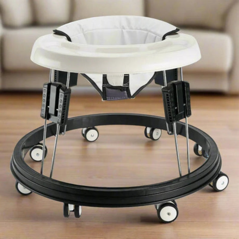 MoveSphere - Circulaire basis babywalker met zwenkwielen en verhoogde rugleuning