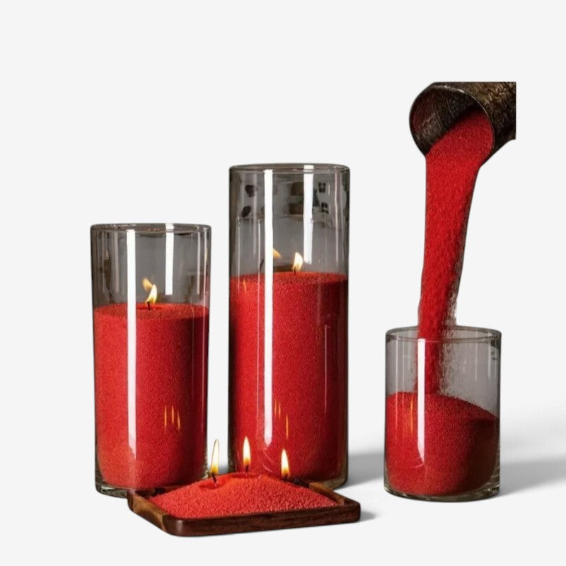 SandWick - Kit per candele con sabbia e stoppini personalizzabili