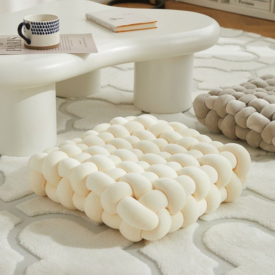 KnotEase - Coussin noué élégant tissé pour un confort ultime