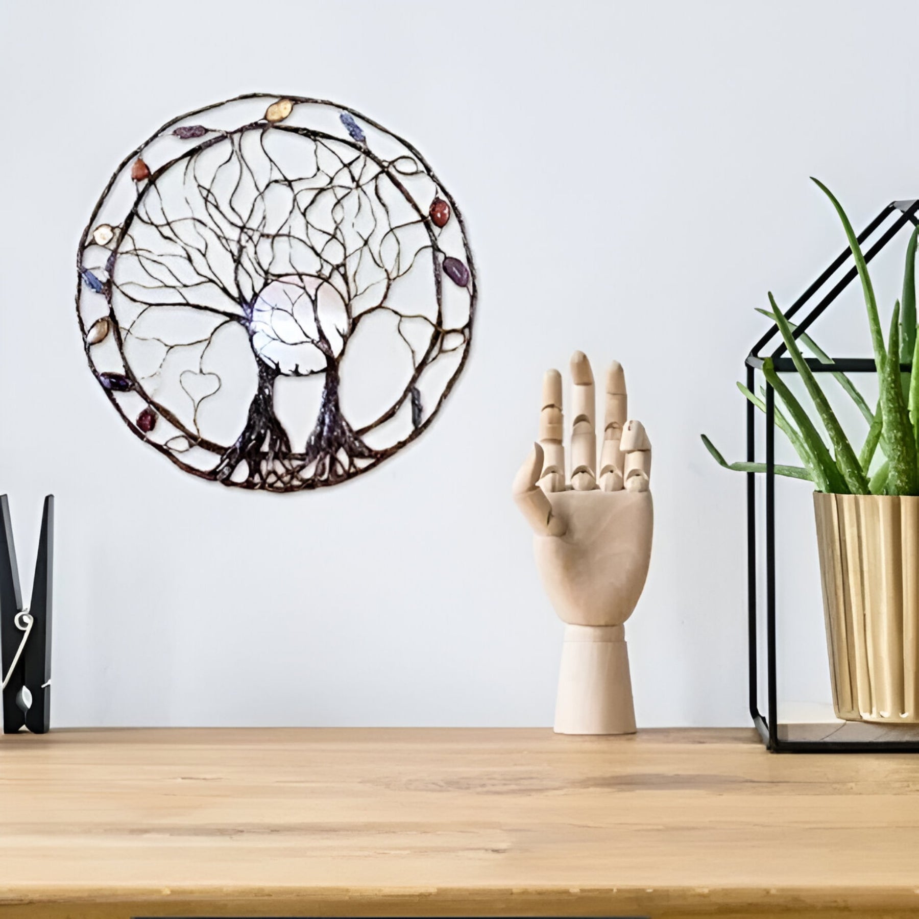 EternaBloom - Affascinante opera d'arte dell'albero della vita per decorazione spirituale della casa