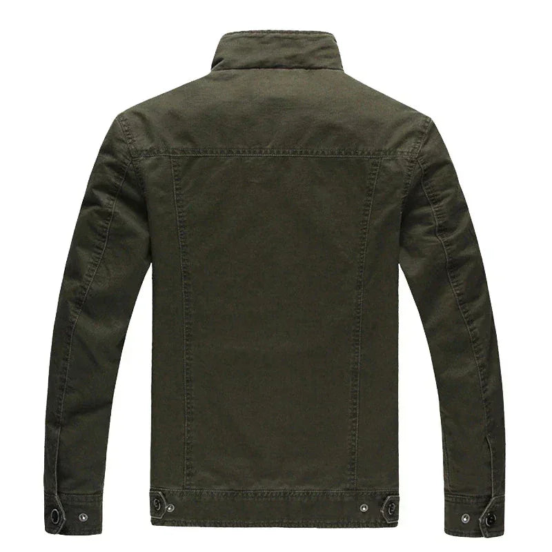 TacticalCrest - Men's Military Style Winter Coat With Stand Collar