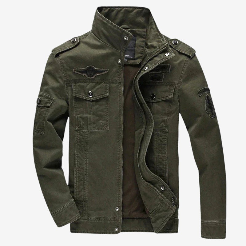 TacticalCrest - Men's Military Style Winter Coat With Stand Collar