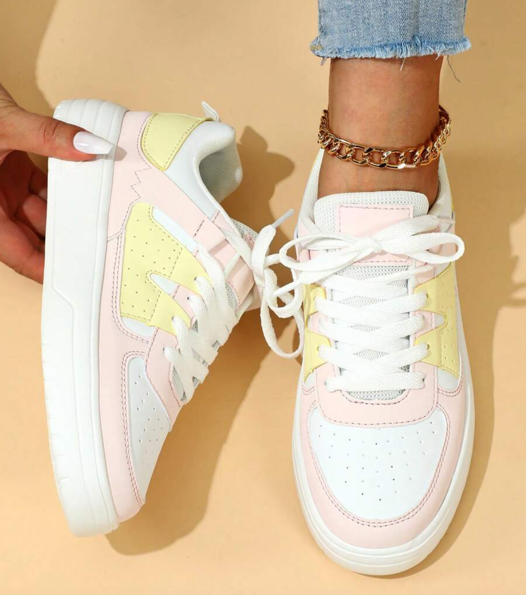 Valeen - Lichtgewicht sneakers met een leuk pastelpalet