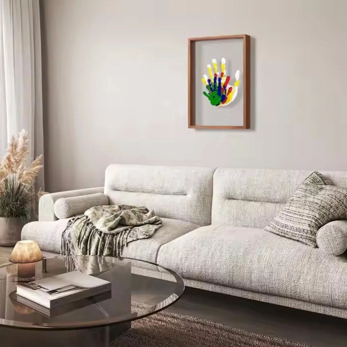 TinyTouch - Conjunto de pegadas e impressões das mãos e dos pés do bebé com argila