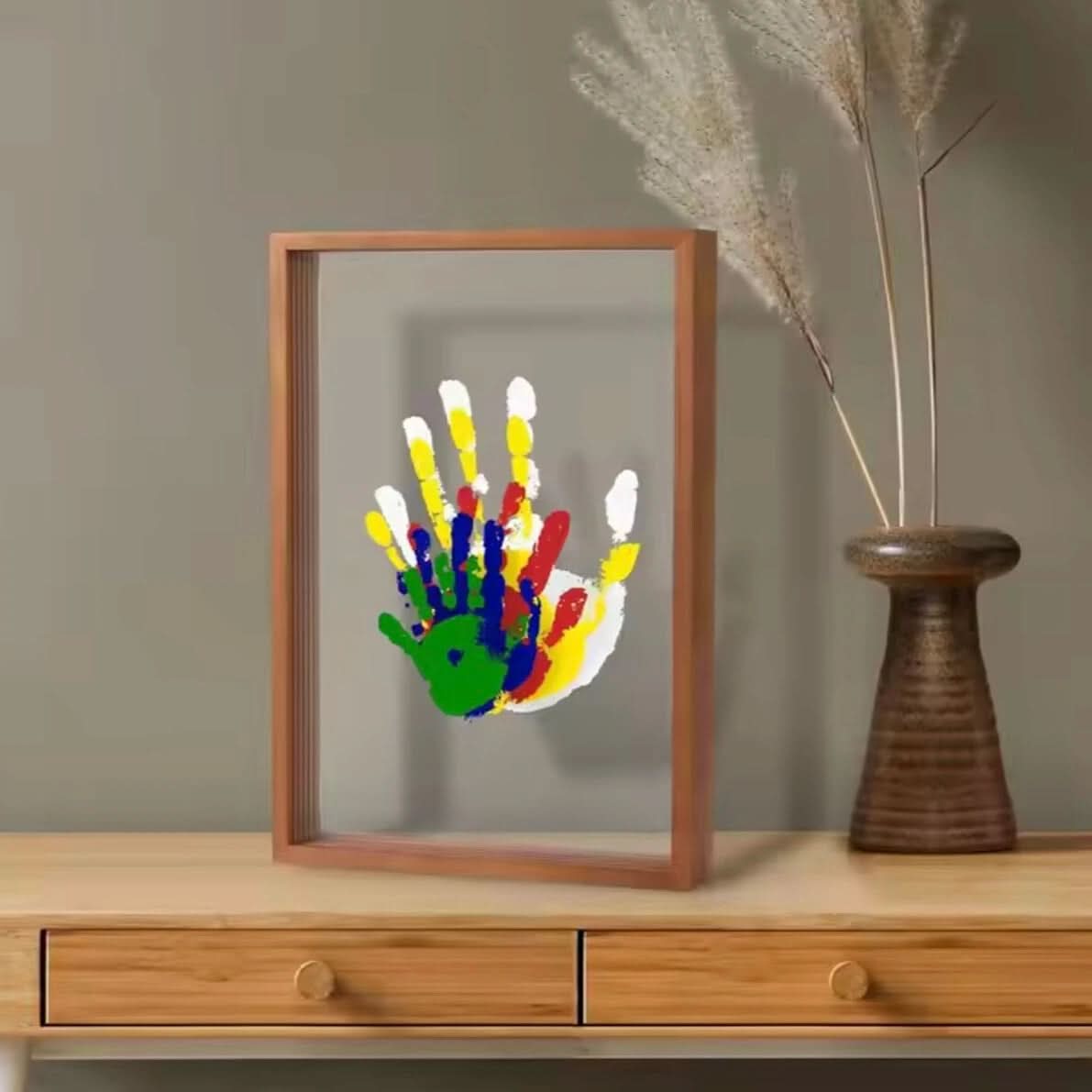 TinyTouch - Conjunto de pegadas e impressões das mãos e dos pés do bebé com argila