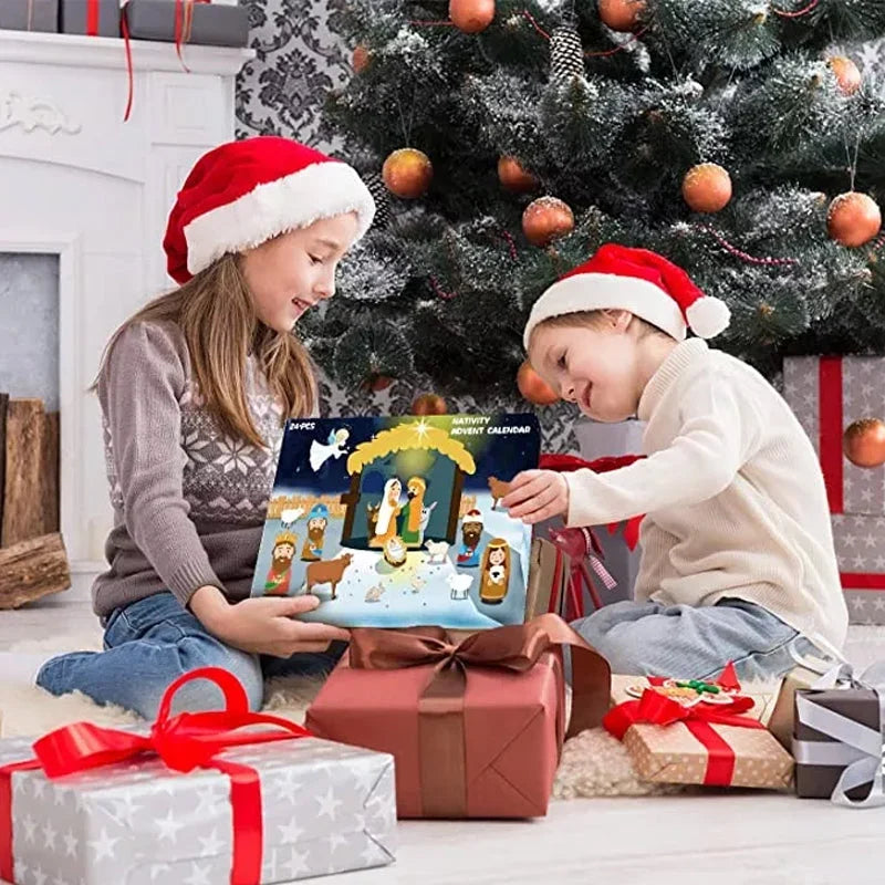 Betlémový adventní kalendář – 24 interaktivních figurek betléma