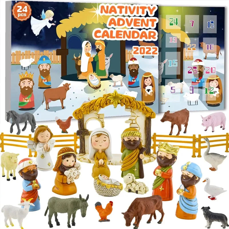 Betlémový adventní kalendář – 24 interaktivních figurek betléma