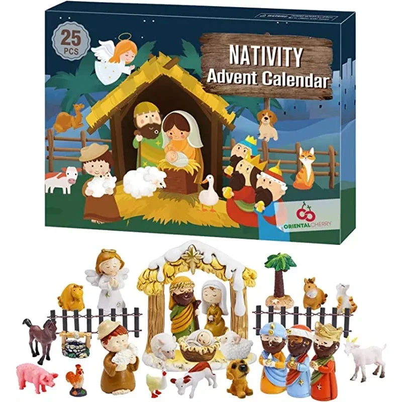 Betlémový adventní kalendář – 24 interaktivních figurek betléma