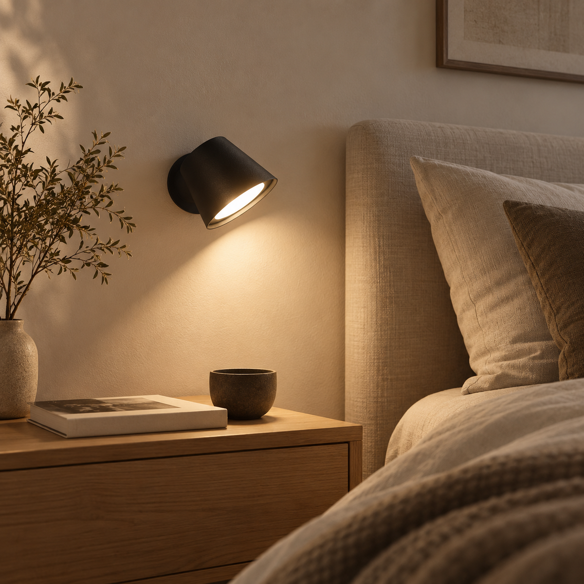 Glowremote - Led Wall Lamp With Integrated Battery And Touch Dimmer