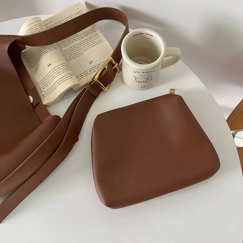 Elara - Sac Minimaliste Polyvalent à Épaule et Bandoulière pour Travail et Loisirs