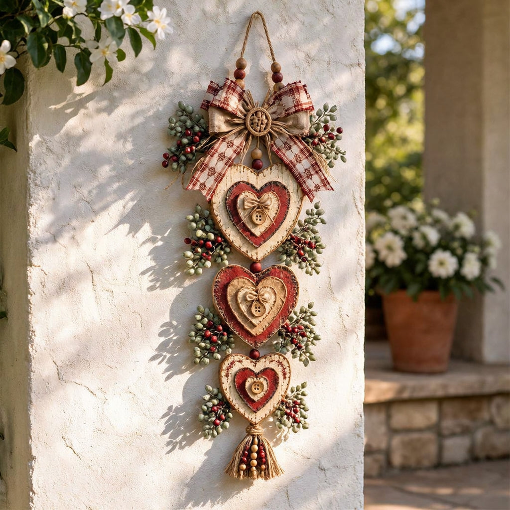Colgante de pared en forma de corazón Heartbeam - Diseño vintage